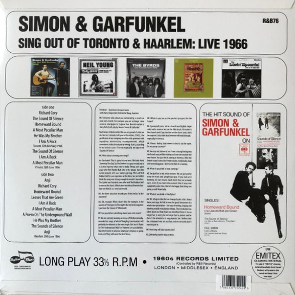 Sing out of Toronto & Haarlem: Live 1966 - Image 2
