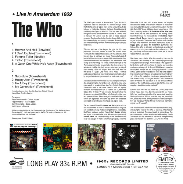 Live in Amsterdam 1969 - Image 2